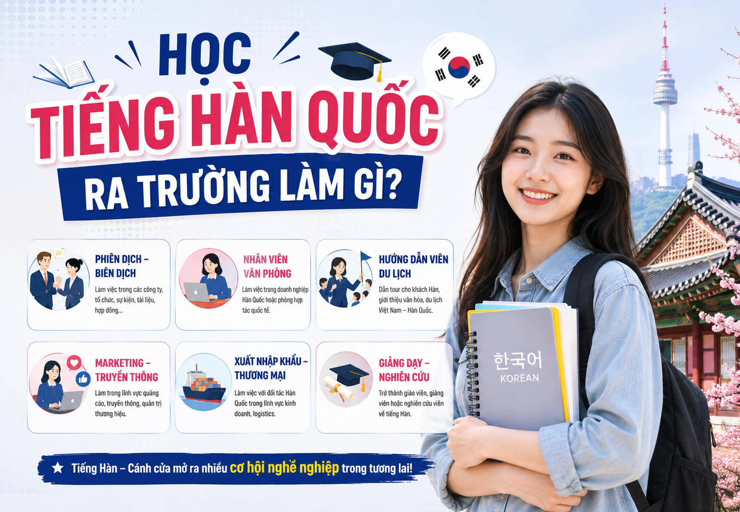 Học Tiếng Hàn Quốc Ra Trường Làm Gì?